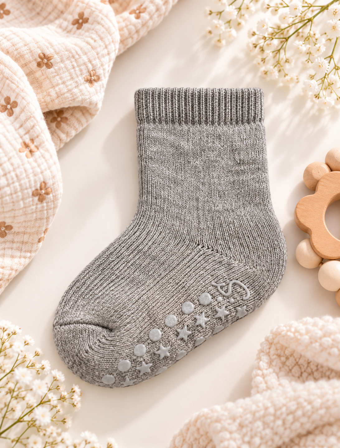 Lot de 2 chaussettes anti-dérapantes