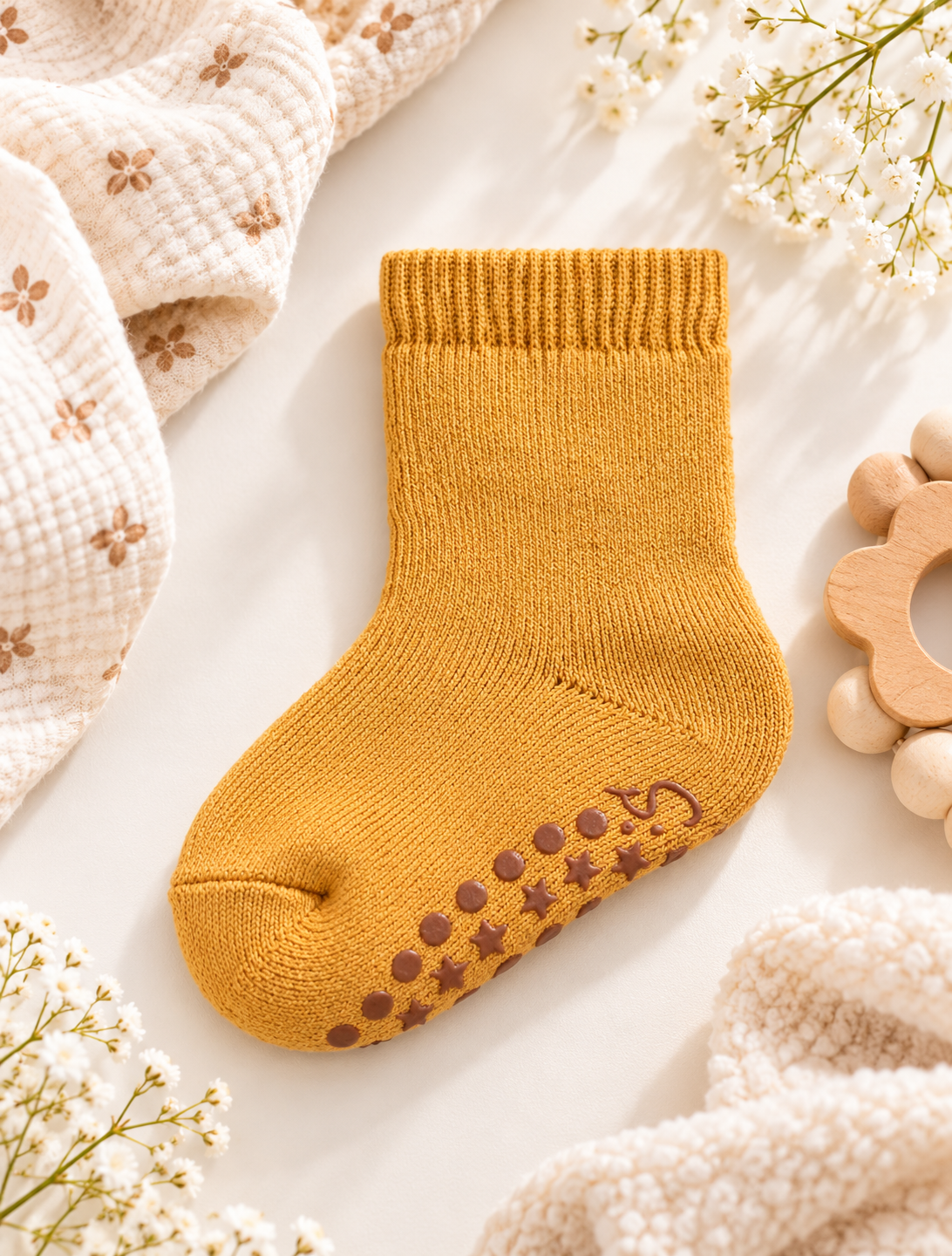 Lot de 2 chaussettes anti-dérapantes