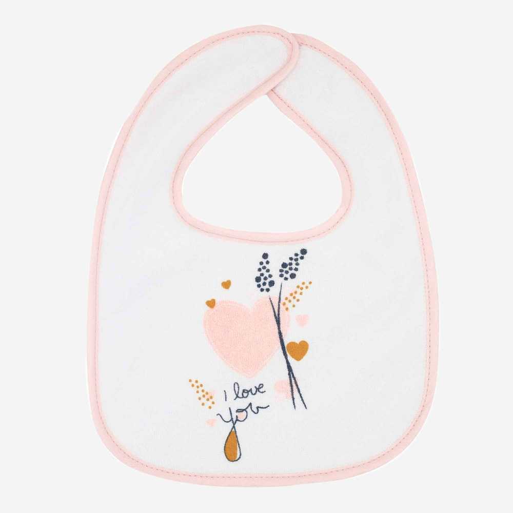 Lot de 7 bavoirs - Jolie comme un coeur