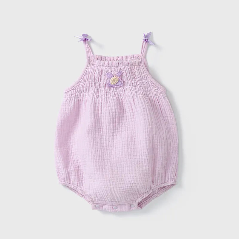 Barboteuse Lilas à Bretelles Fines