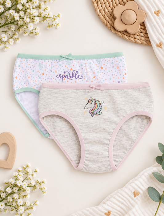 Lot de 2 culottes Licorne