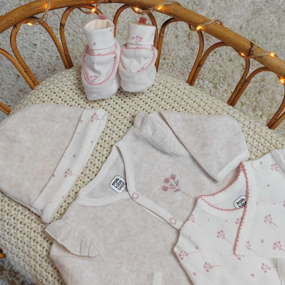 Kit de naissance Fleuri - 6 pièces